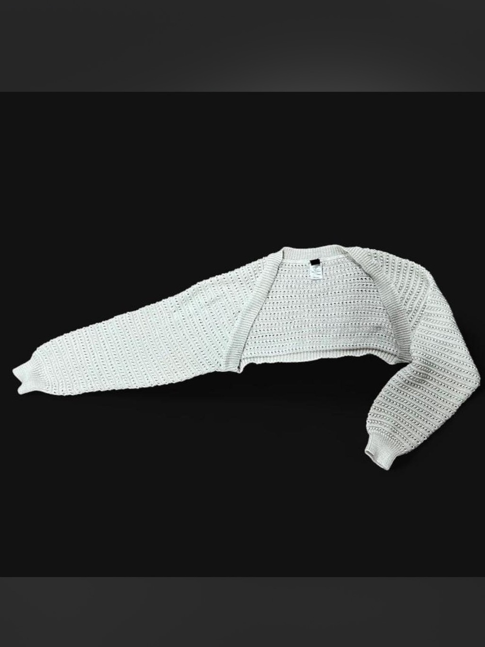 Windsor Cream Open Knit Cropped Bolero Sweater